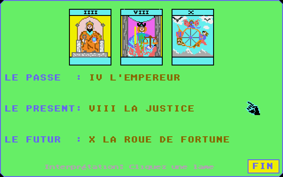 Tarot (Le) atari screenshot